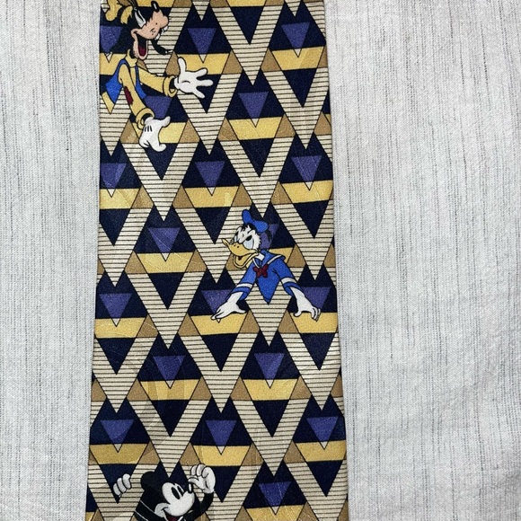 Walt‎ Disney World  Geometric 100% Silk Tie, OS - Picture 2 of 4